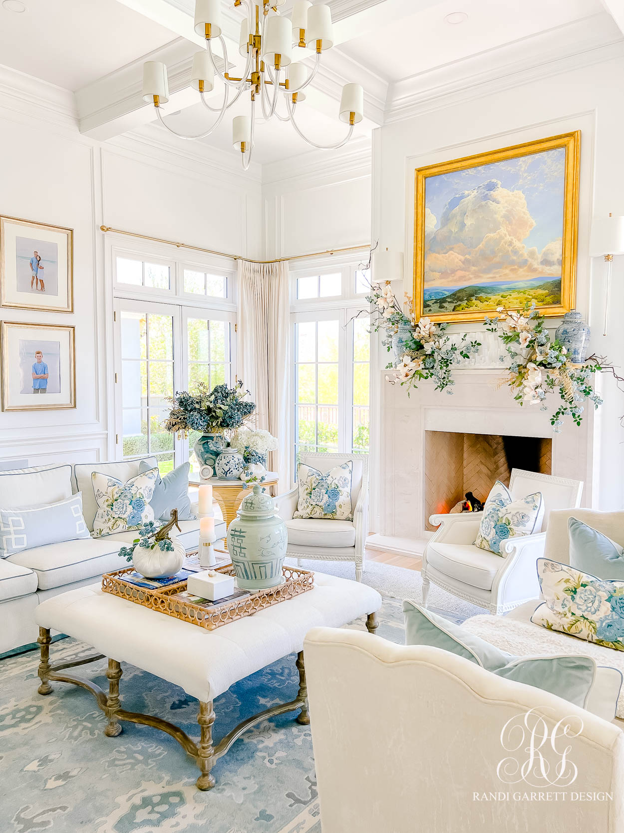 Summer Fades to Fall Family Room Tour fall decor ideas