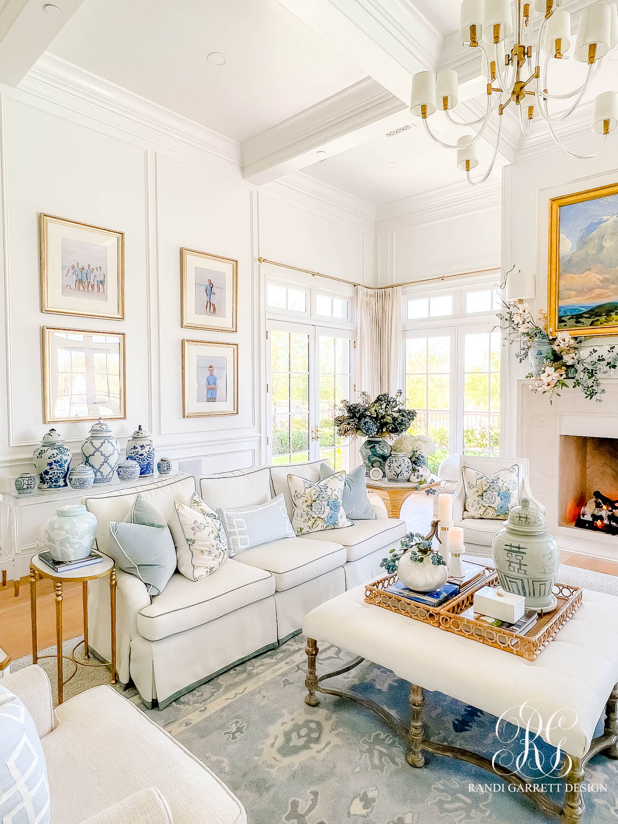 Summer Fades to Fall Family Room Tour fall decor ideas