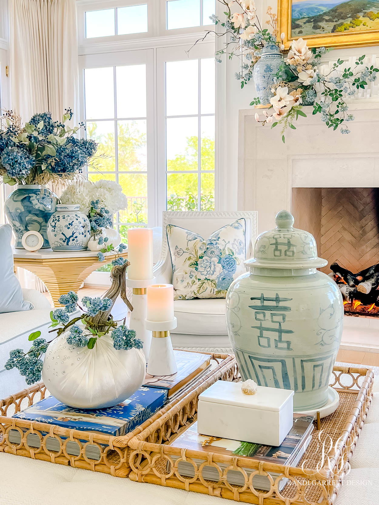 Summer Fades to Fall Family Room Tour fall decor ideas