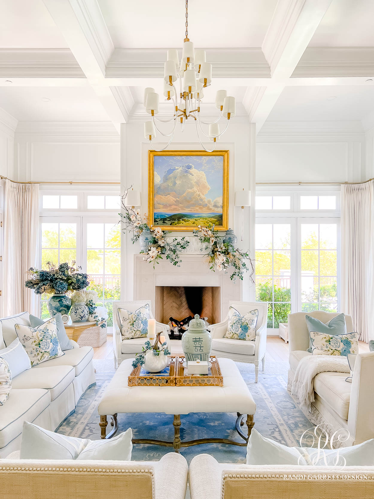 Summer Fades to Fall Family Room Tour fall decor ideas