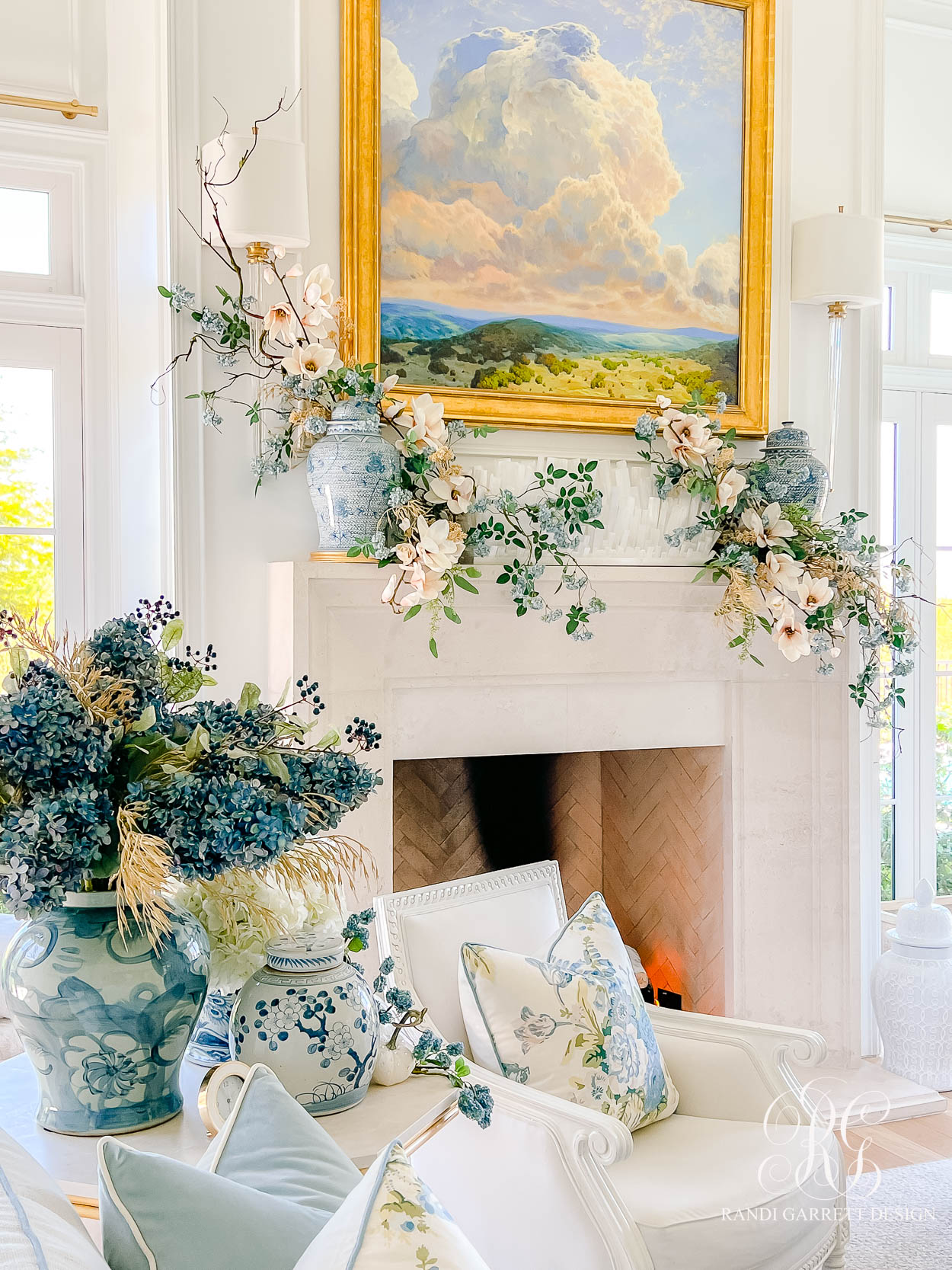 Summer Fades to Fall Family Room Tour fall decor ideas