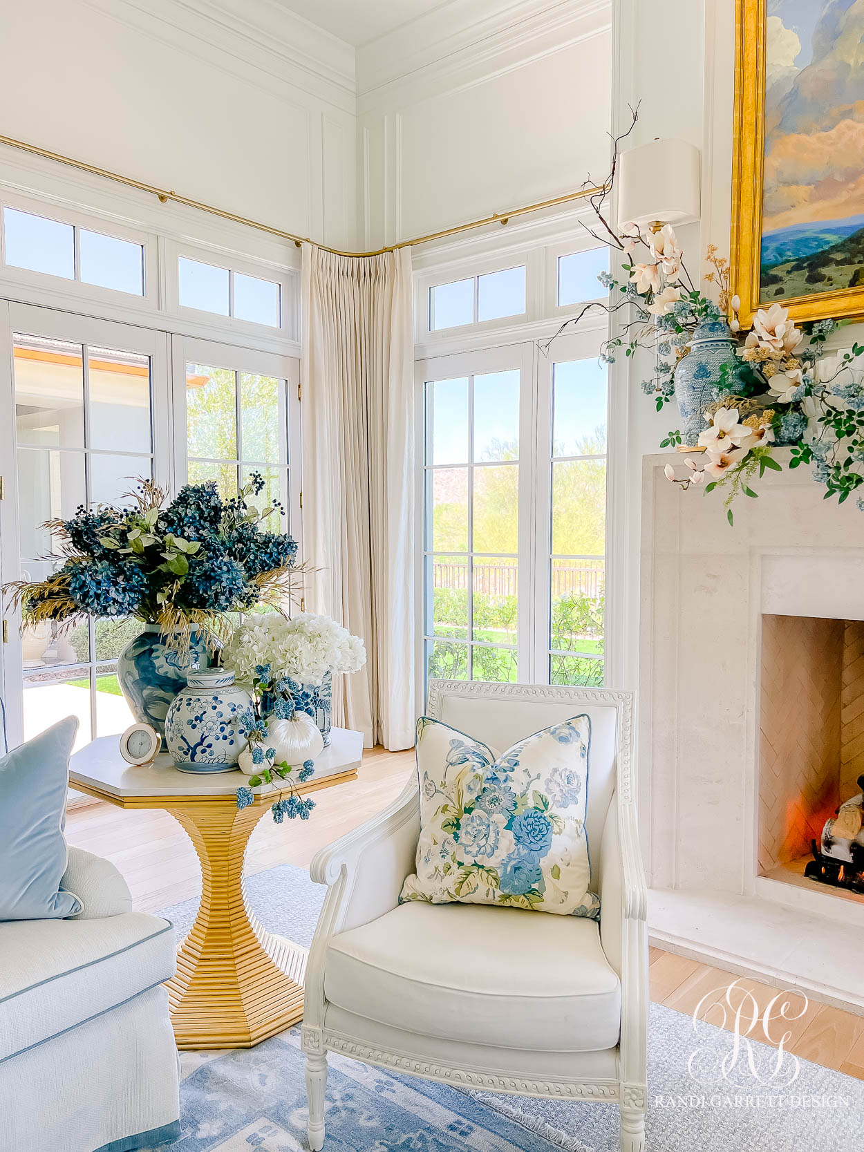 Summer Fades to Fall Family Room Tour fall decor ideas