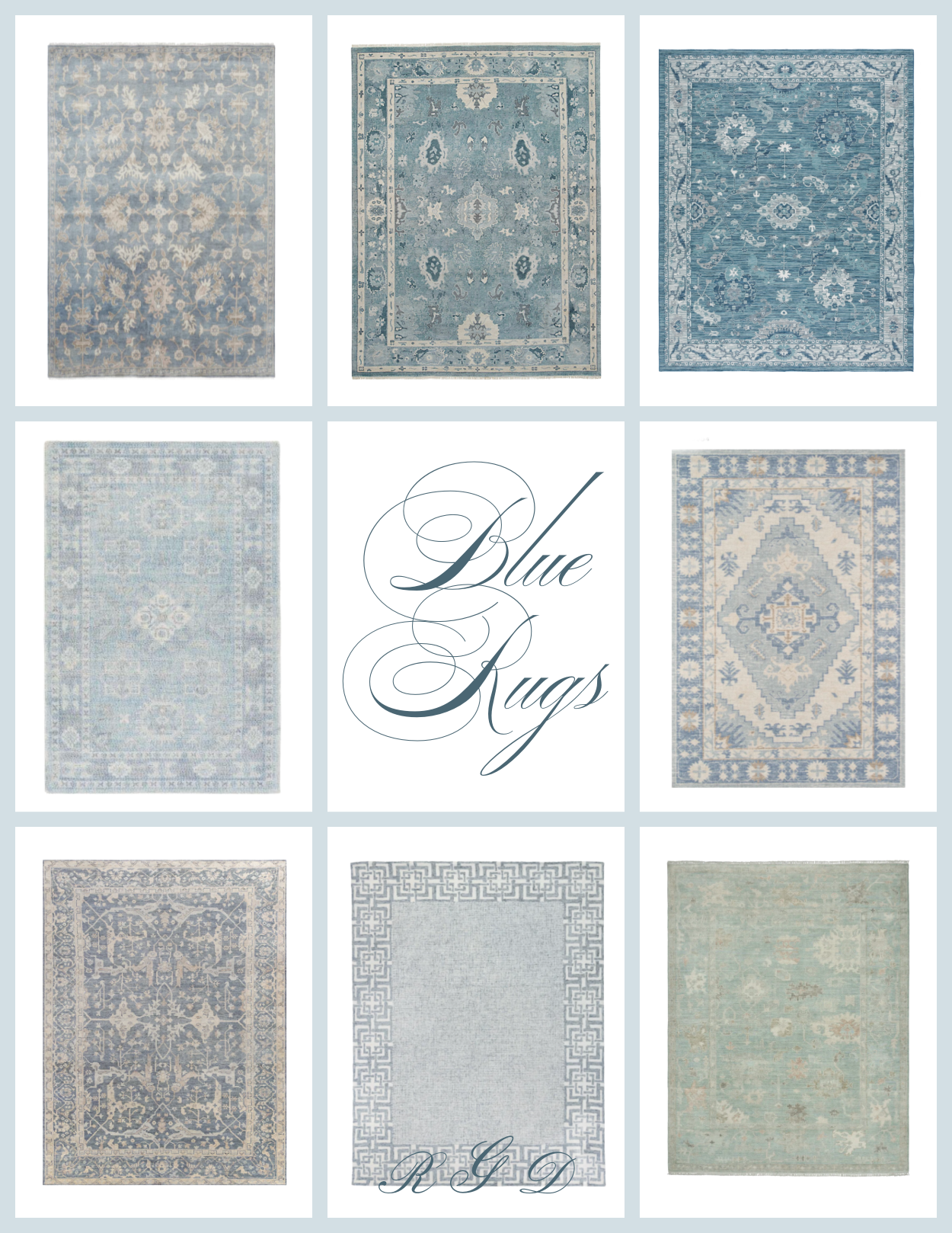 blue rugs