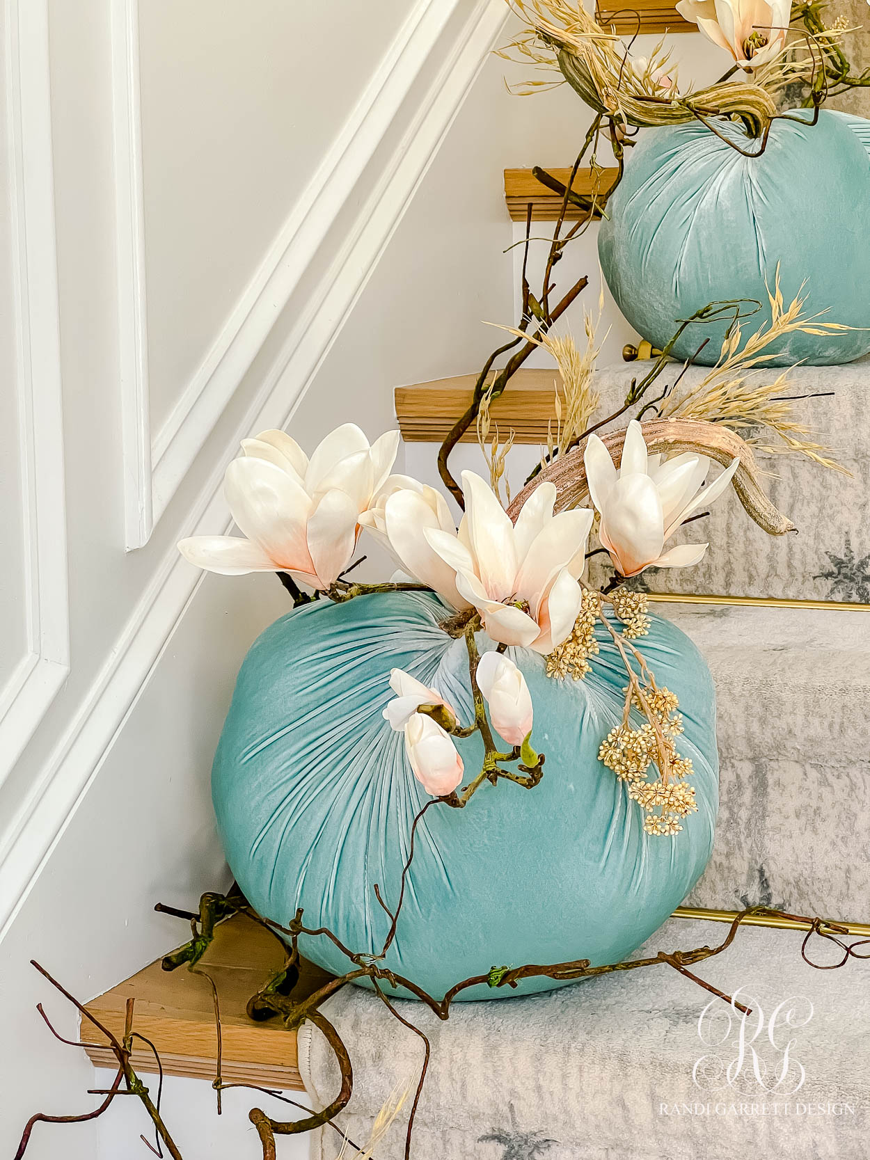 A Fall Entry Filled with Whimsy and Charm velvet pumpkins
