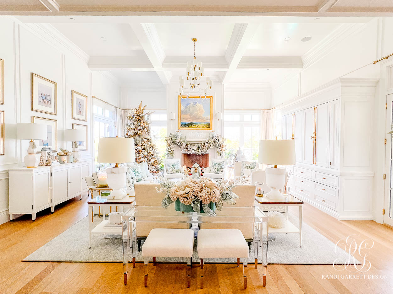 A Chinoiserie-Inspired Christmas Family Room