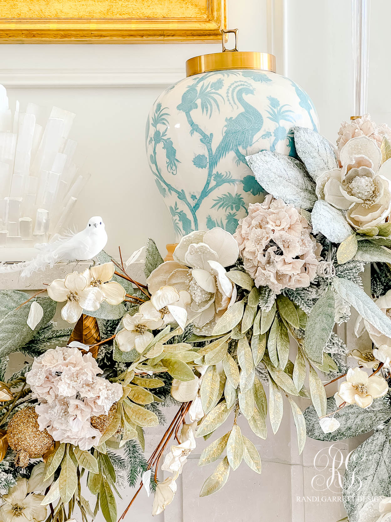 A Chinoiserie-Inspired Christmas Family Room