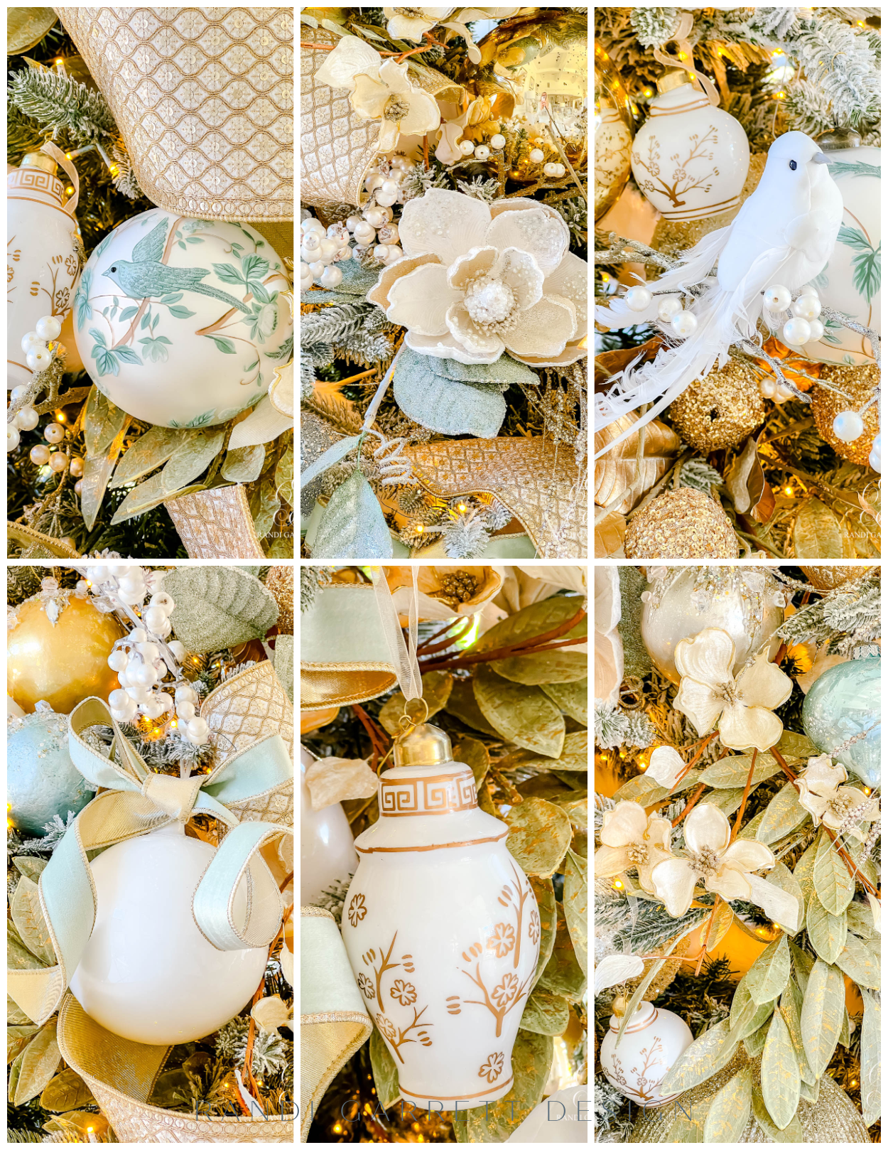 Chinoiserie Inspired Christmas Tree