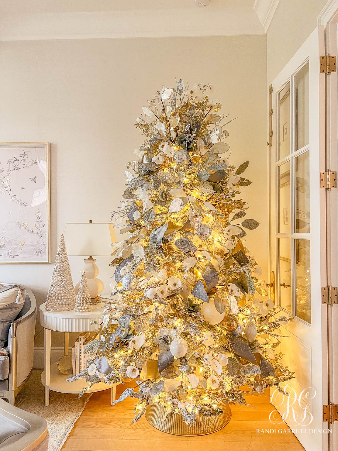 Parade of Chinoiserie Inspired Christmas Trees - Randi Garrett Design