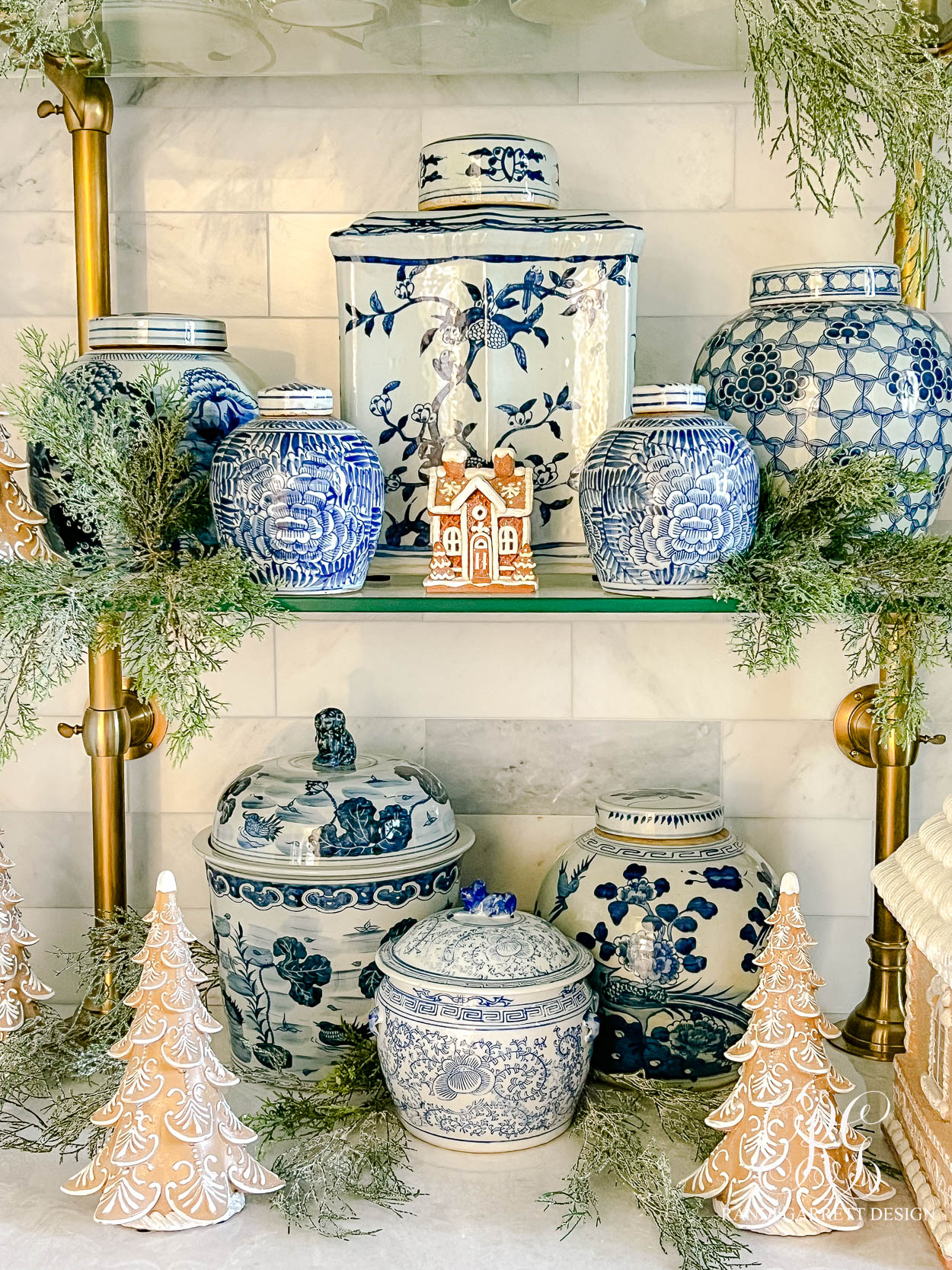 Ginger Jars and Gingerbread Christmas Butler's Pantry