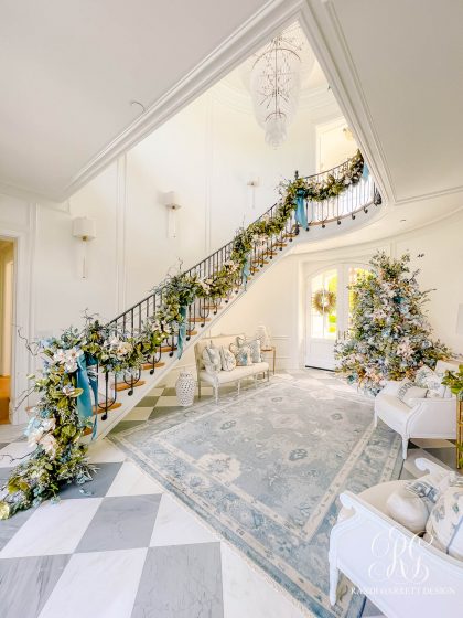 A Chinoiserie Christmas Welcome: Our Festive Entryway