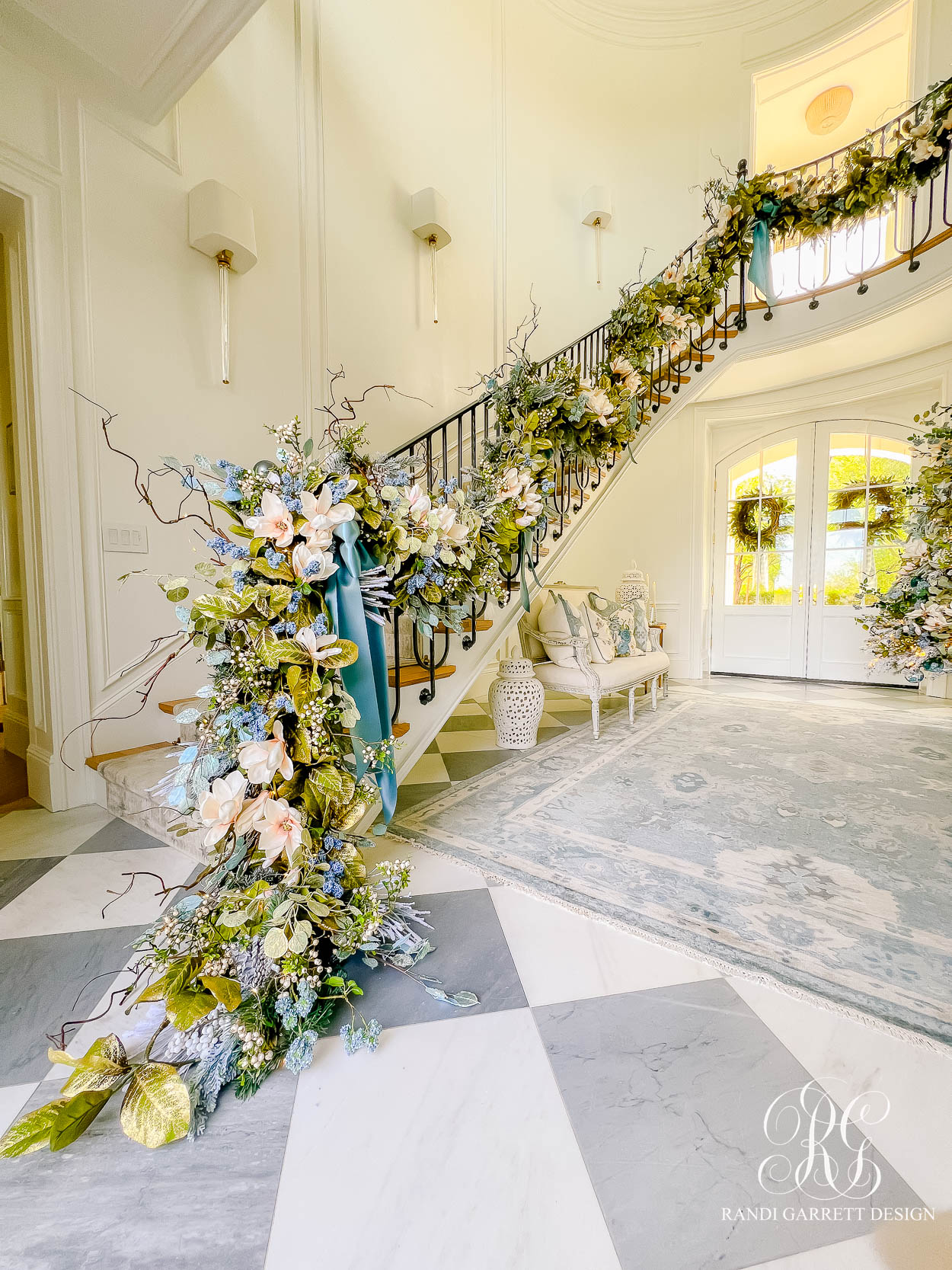 A Chinoiserie Christmas Welcome: Our Festive Entryway