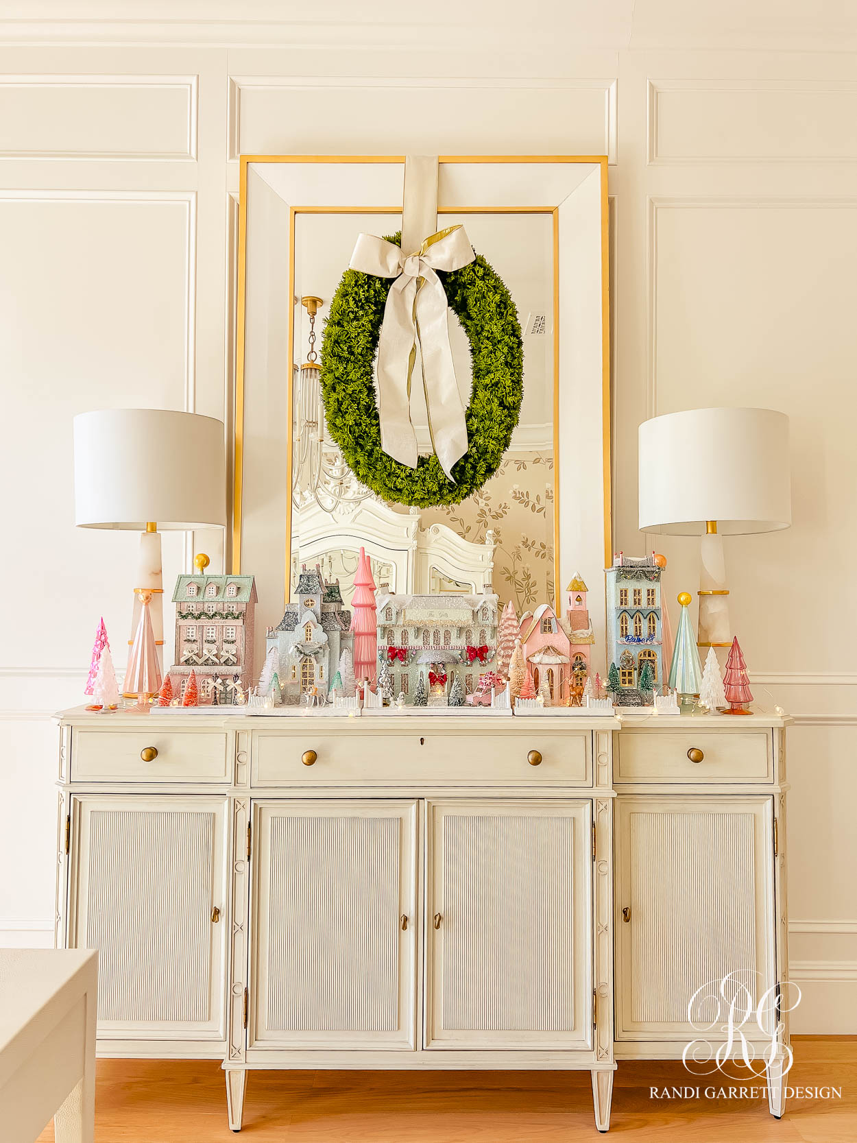 Cozy Chinoiserie Inspired Christmas Home Office