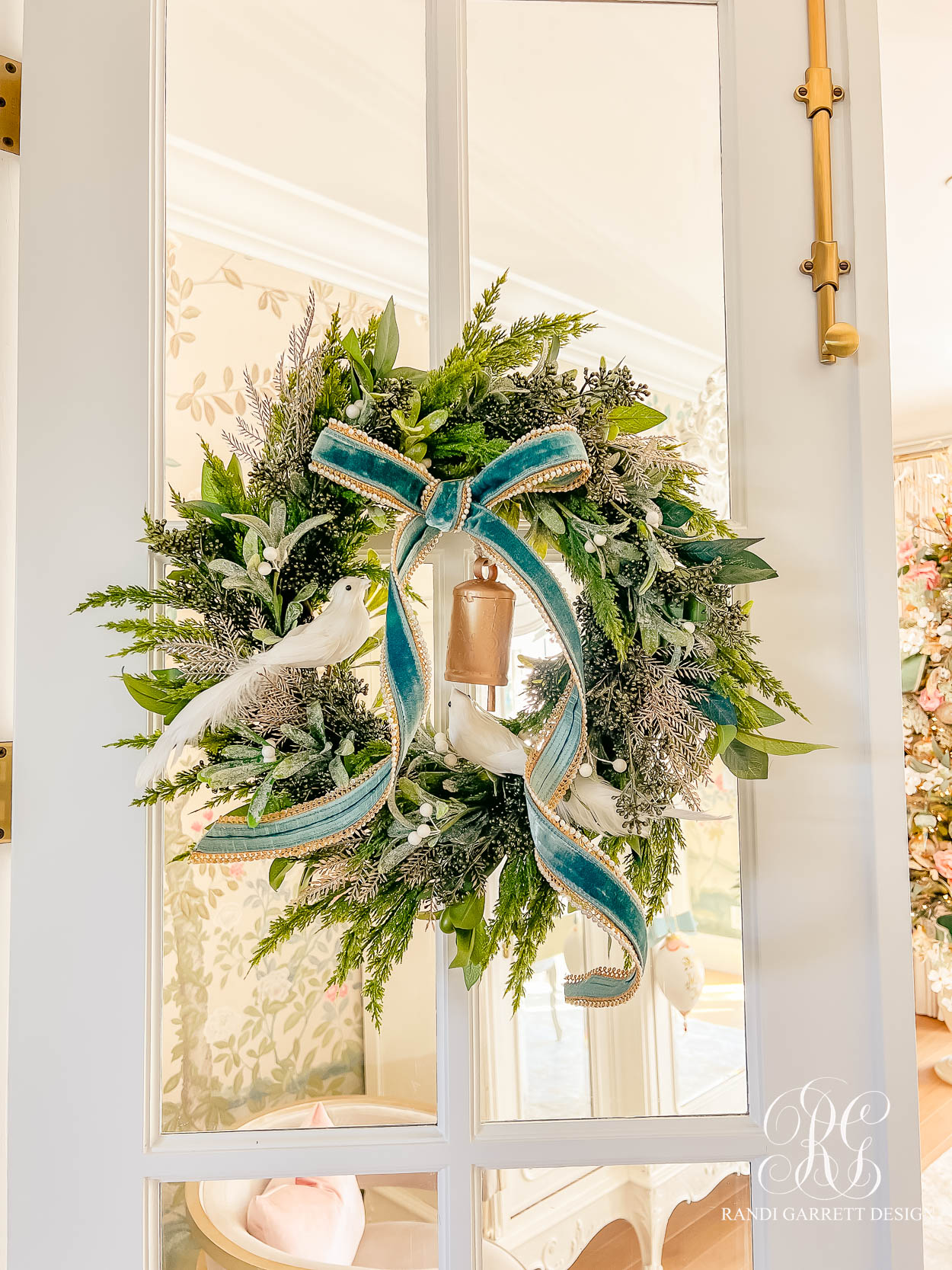 Cozy Chinoiserie Inspired Christmas Home Office