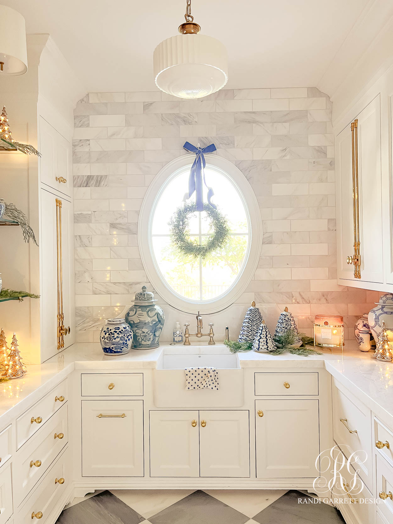 Ginger Jars and Gingerbread Christmas Butler's Pantry