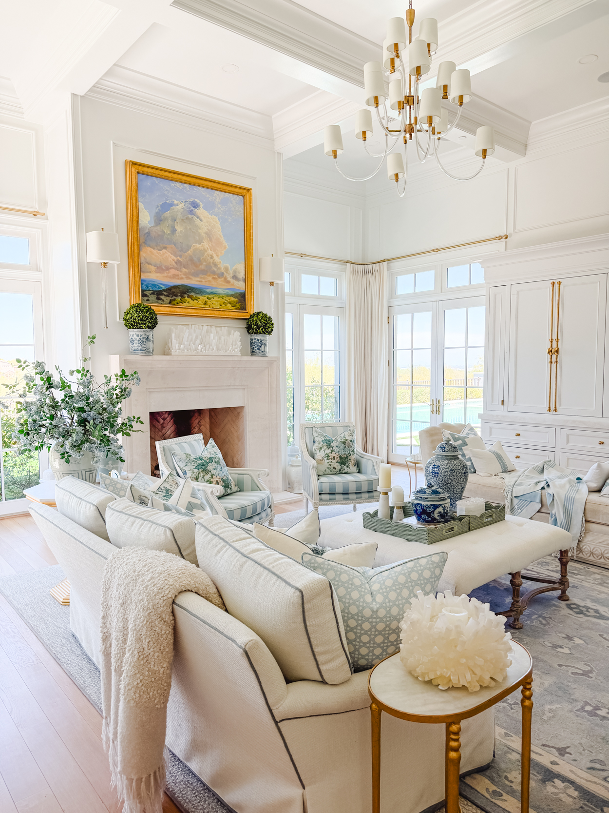 Simple Summer Styling in Our Family Room