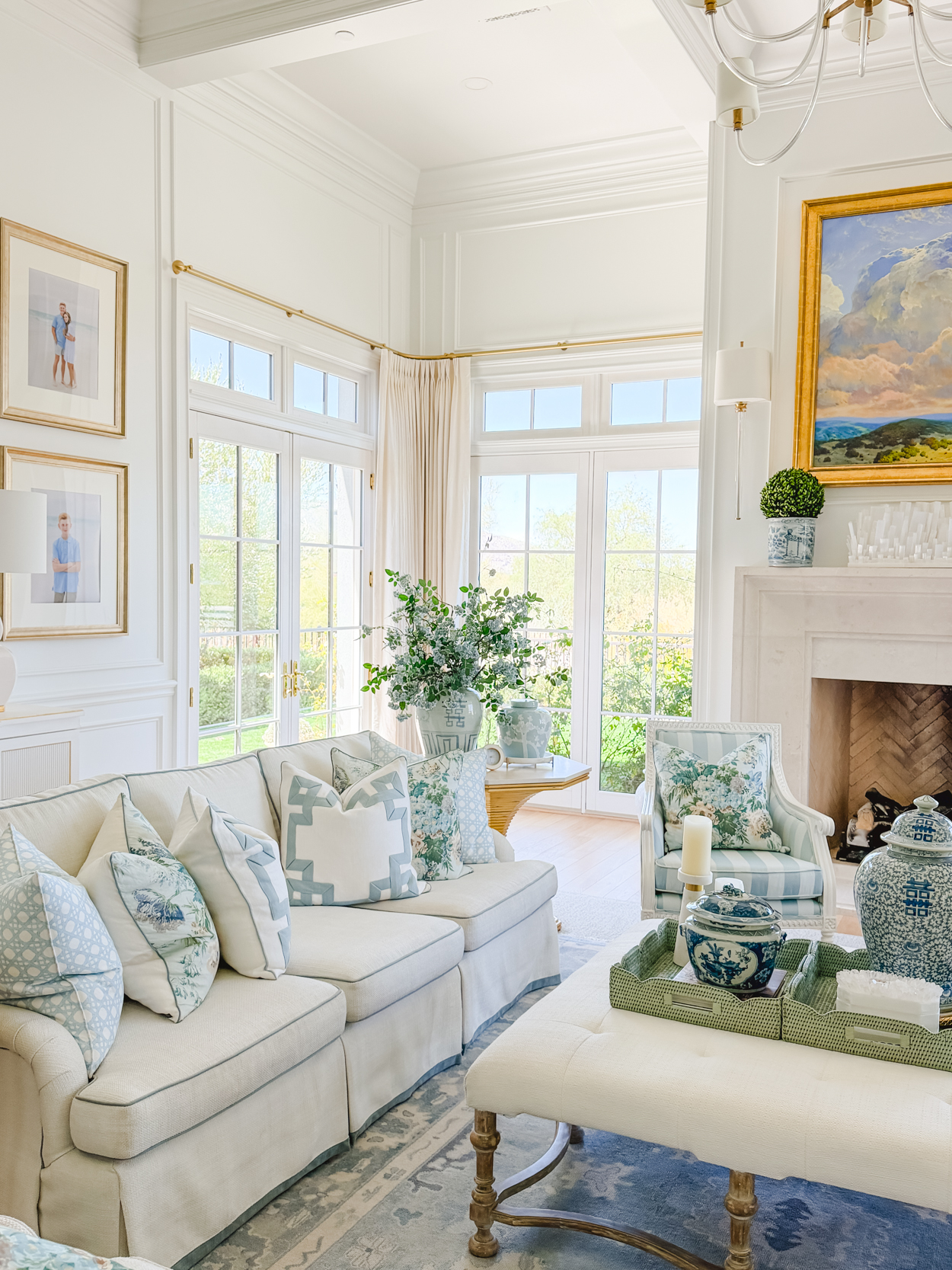 Simple Summer Styling in Our Family Room