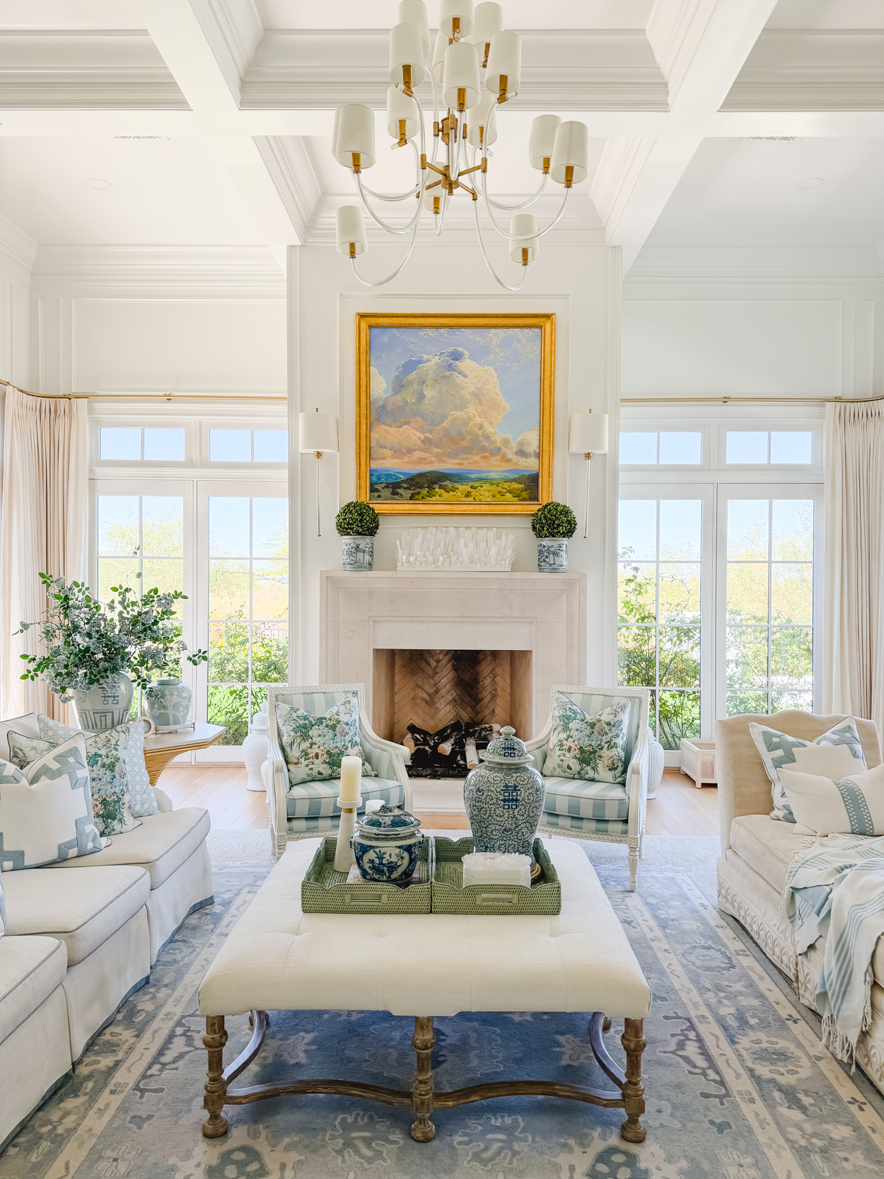 Simple Summer Styling in Our Family Room