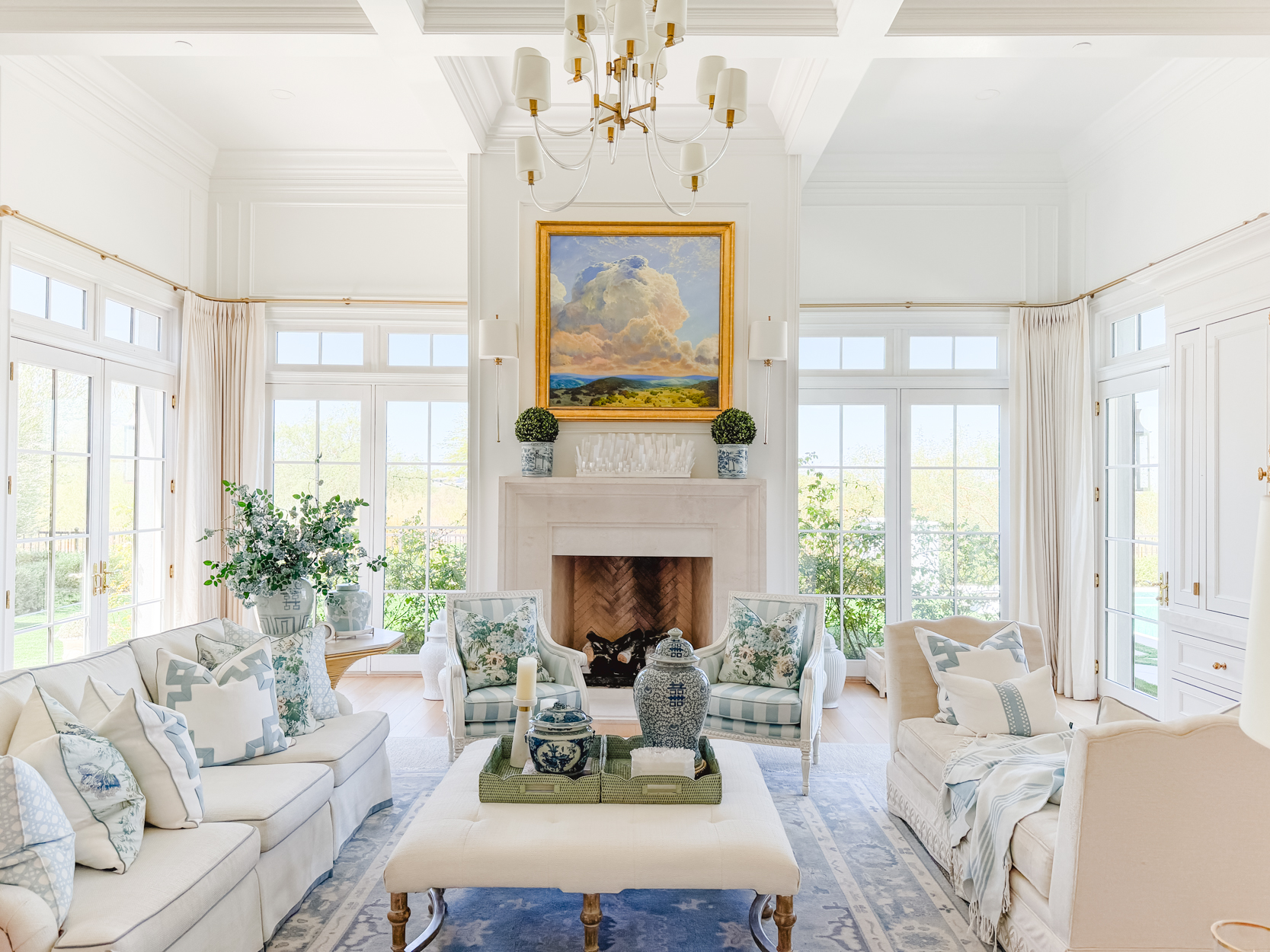 Simple Summer Styling in Our Family Room