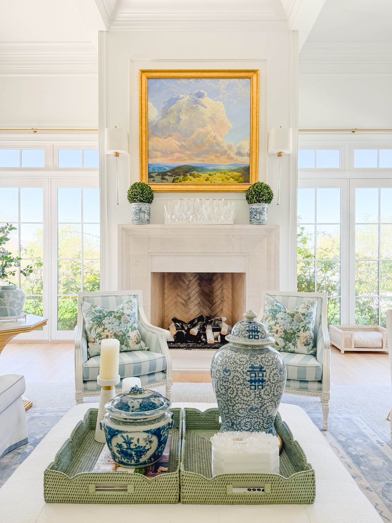 Simple Summer Styling in Our Family Room