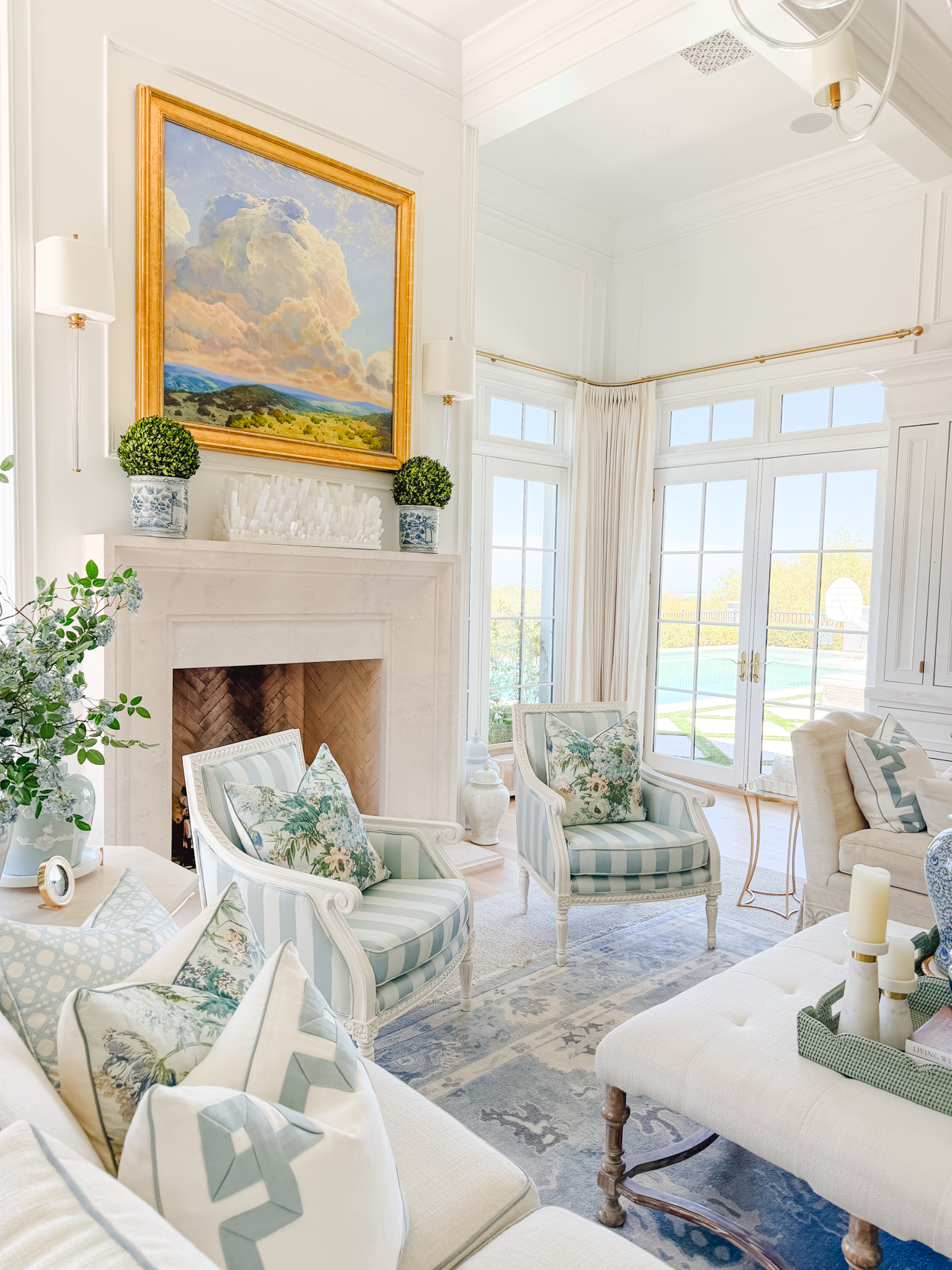 Simple Summer Styling in Our Family Room