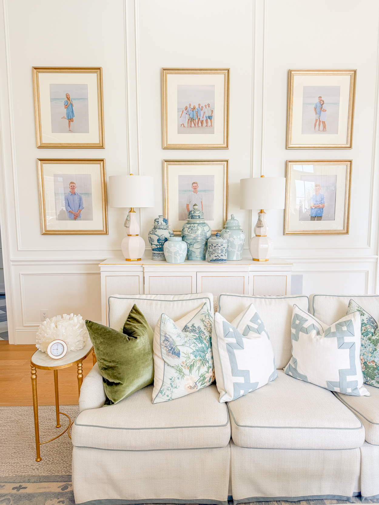 A Soft & Elegant Fall Family Room