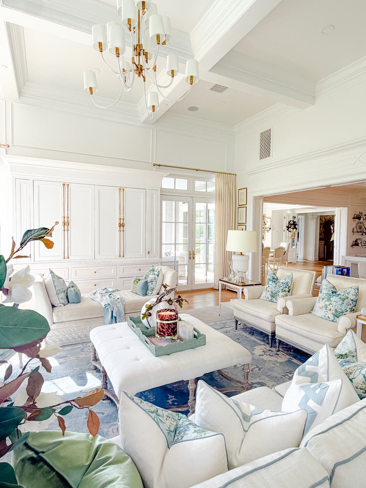 A Soft & Elegant Fall Family Room